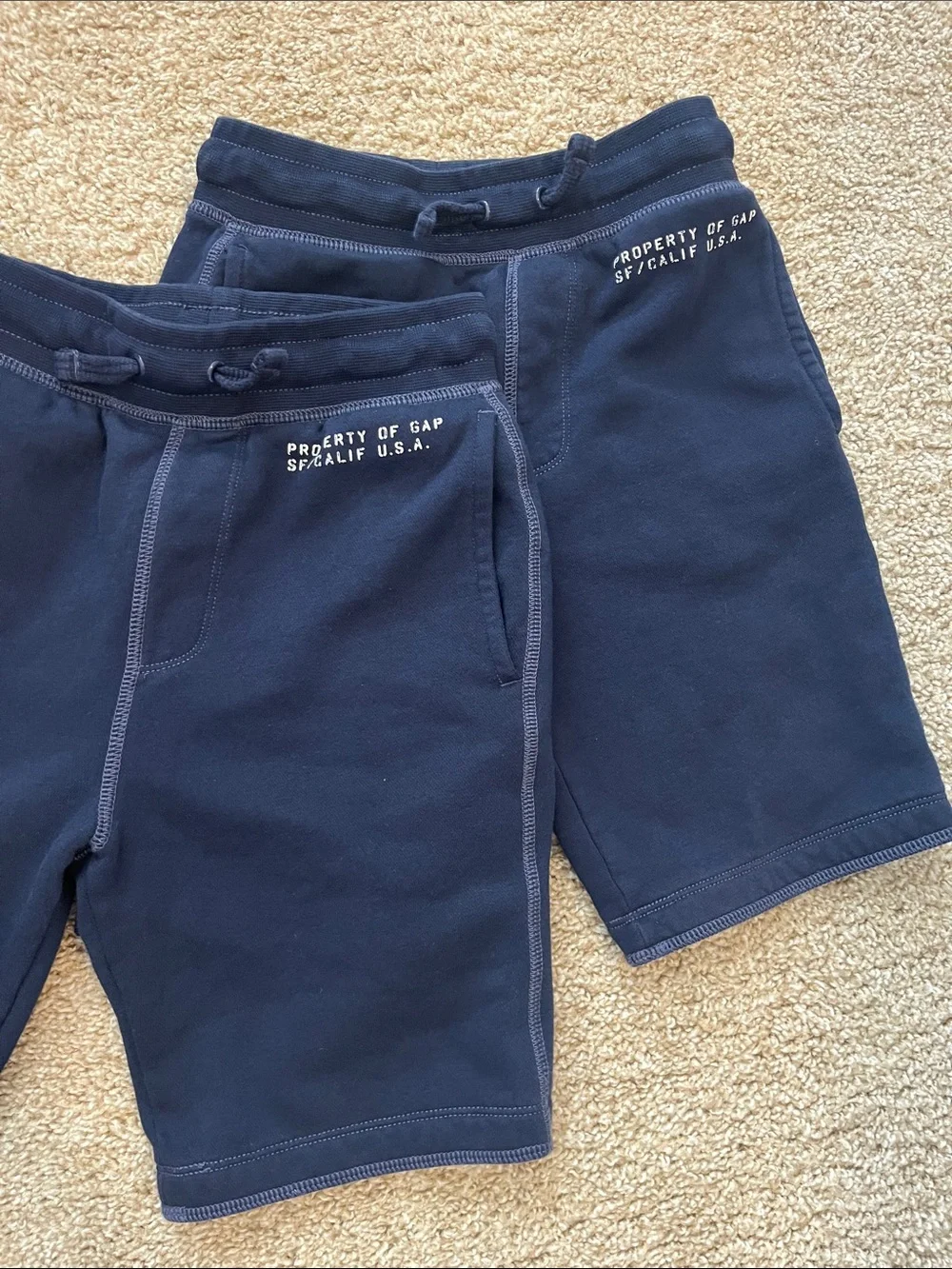GAP 2 Pair Boys Navy Sweat Shorts